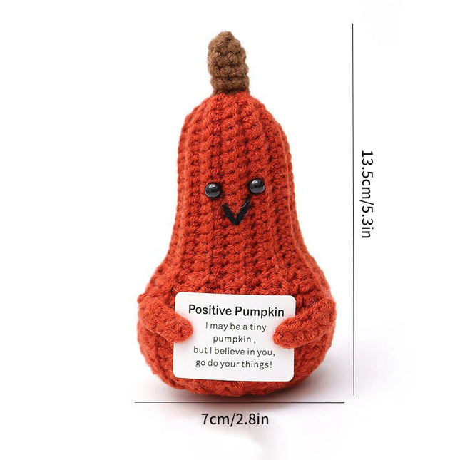 Positive Crochet Bee Miniature Decor - Kawaii Fruit & Vegetable Ornament