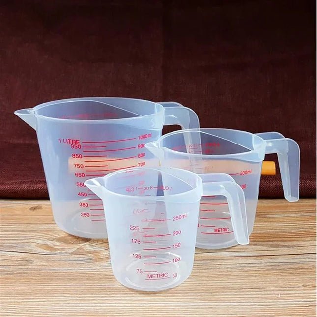 3pcs Baking Liquid Measuring Cups 250/500/1000ml