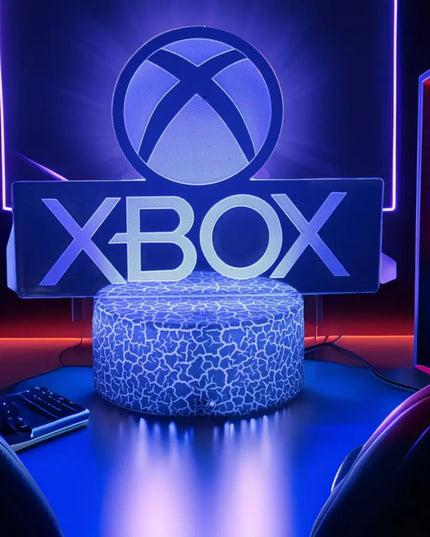 Neon Gamer 3D LED Night Light - RGB Cartoon Lamp for Bedroom