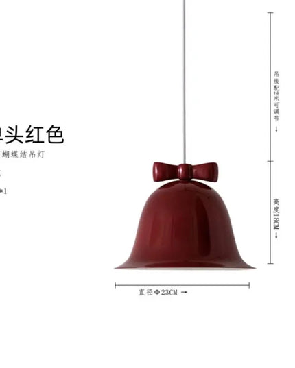 Nordic Chandelier Pendant Lamp - Bowknot Design for Creative Spaces