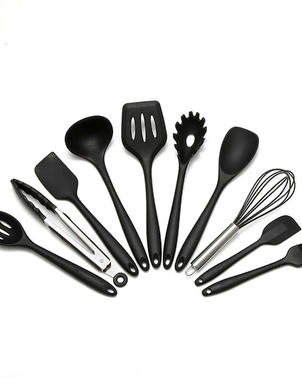 Eco-Friendly Silicone Kitchen Utensils - Versatile 10-Piece Set