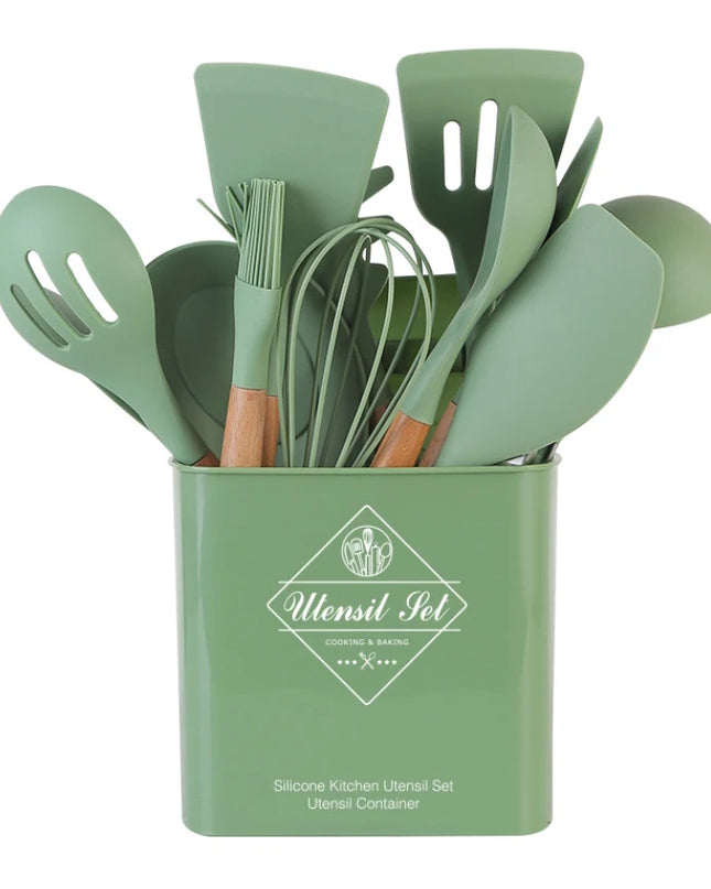 Eco-Friendly Silicone Kitchenware - Non-Stick Spatula & Utensils Set