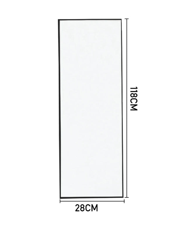 Breeins Over the Door Full Length Mirror - Stylish Black Frame, Versatile Setup