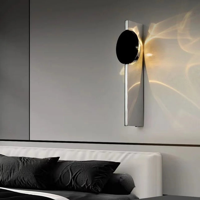 Ripple Stainless Steel Wall Light - Modern Rotating Designer Lamp