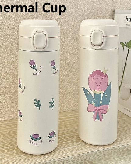 500ml Stainless Steel Thermal Bouncing Cover Bottle