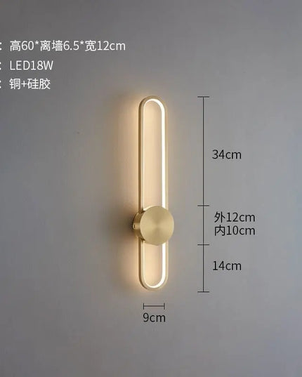 Modern Nordic LED Wall Lamp - Stylish Lighting for Bedroom & Living Room