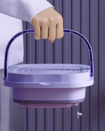 Mini Portable Washing Machine 8L - Foldable, USB-Powered Spin Dryer