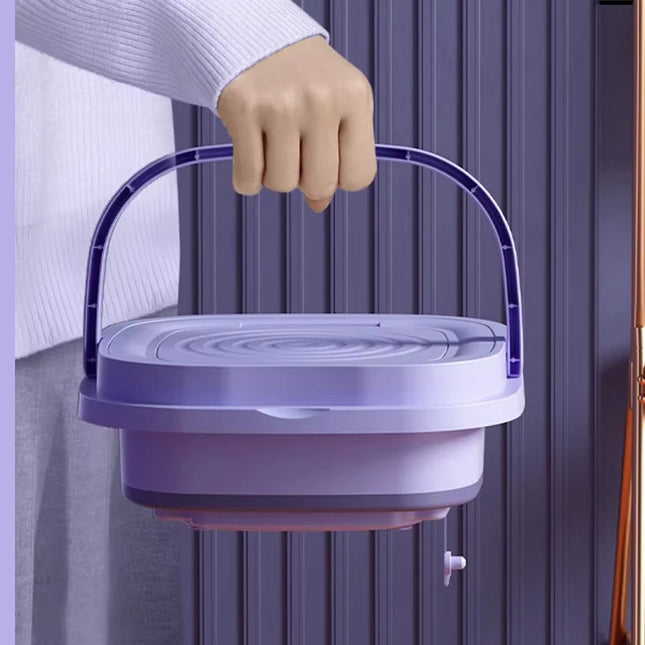 Mini Portable Washing Machine 8L - Foldable, USB-Powered Spin Dryer