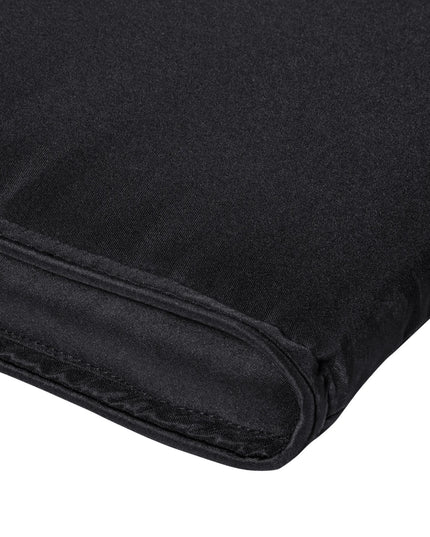 Outsunny Reclining Garden Sun Lounger Chair Cushion - Black Comfort