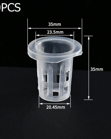 50Pcs Hydroponic Planting Basket Soilless Nursery Basket Vegetable Growing Nursery Cup Garden Hydroponic Vegetable Accessories