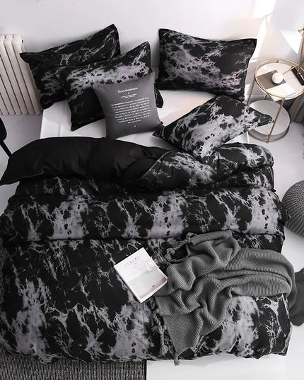 Anqianny 3pcs Duvet Cover Set - Modern Print Quilt & Pillow Cases