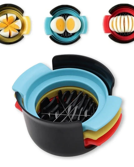 Multipurpose Stainless Steel Wire Eggs Cutter, Egg Slicer for Hard Boiled Eggs, Fruit Garnish Slicer
Kitchen Creative Tool
