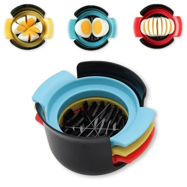 Multipurpose Stainless Steel Wire Eggs Cutter, Egg Slicer for Hard Boiled Eggs, Fruit Garnish Slicer
Kitchen Creative Tool