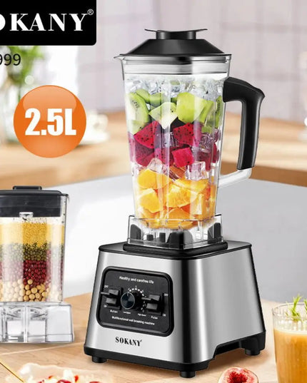 Sokany 2.5L Multifunctional Blender - High-Power 6000W Ice Crusher