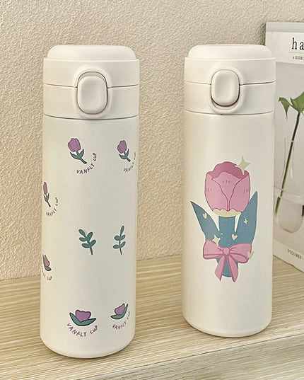 500ml Stainless Steel Thermal Bouncing Cover Bottle