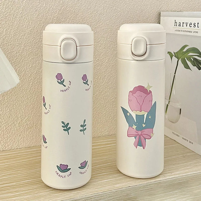 500ml Stainless Steel Thermal Bouncing Cover Bottle