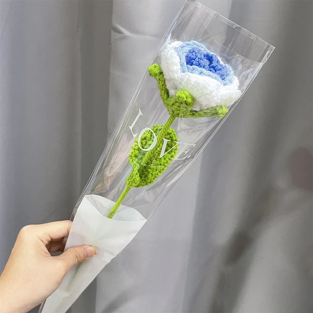 Hand-Knitted Crochet Flower Bouquet - Perfect Gift for Weddings & Graduations