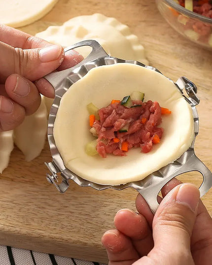 Manual Dumpling Maker - 304 Stainless Steel Jiaozi Device for Easy Cooking