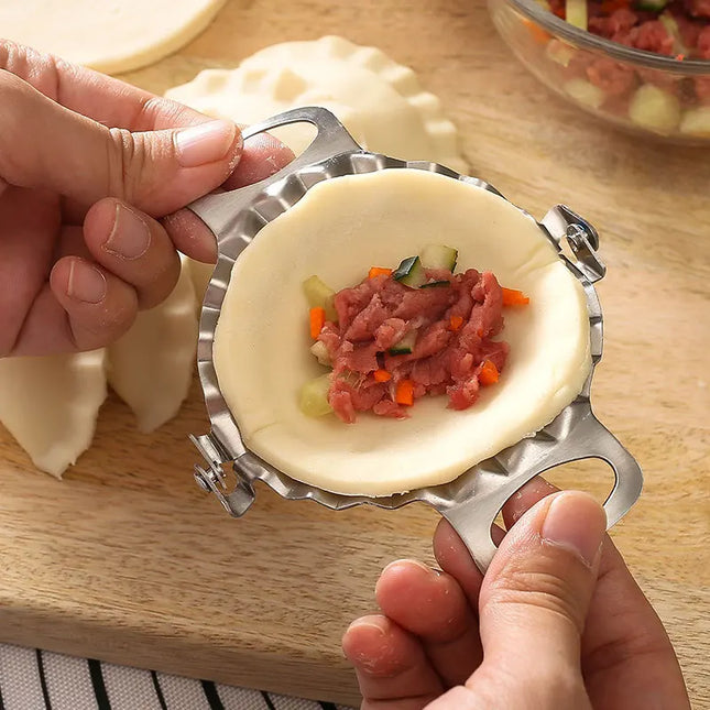 Manual Dumpling Maker - 304 Stainless Steel Jiaozi Device for Easy Cooking