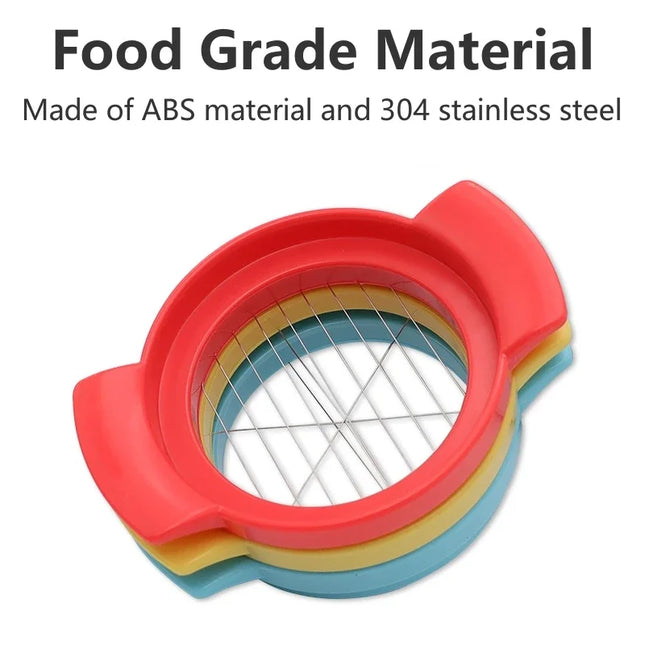 Multipurpose Stainless Steel Wire Eggs Cutter, Egg Slicer for Hard Boiled Eggs, Fruit Garnish Slicer
Kitchen Creative Tool