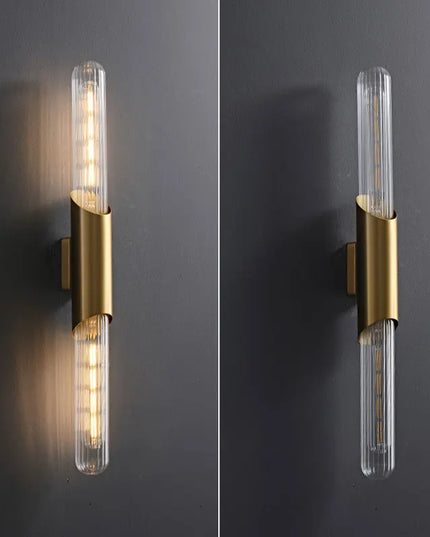 Gold E27 Wall Lamp - Modern Minimalist Design for Bedroom & Living Room