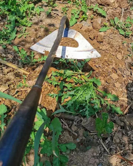 Steel Hardened Hollow Hoe Garden Weeding Rake Vegetable Planting Farm Gardening Loosening Soil Tool Weeding Shovel Tool