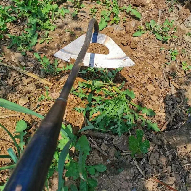 Steel Hardened Hollow Hoe Garden Weeding Rake Vegetable Planting Farm Gardening Loosening Soil Tool Weeding Shovel Tool