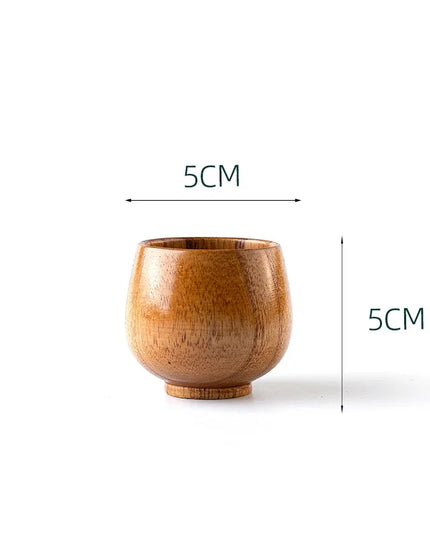 Handmade Wooden Big Belly Cups - Eco-Friendly Drinkware for Beer, Tea & Coffee