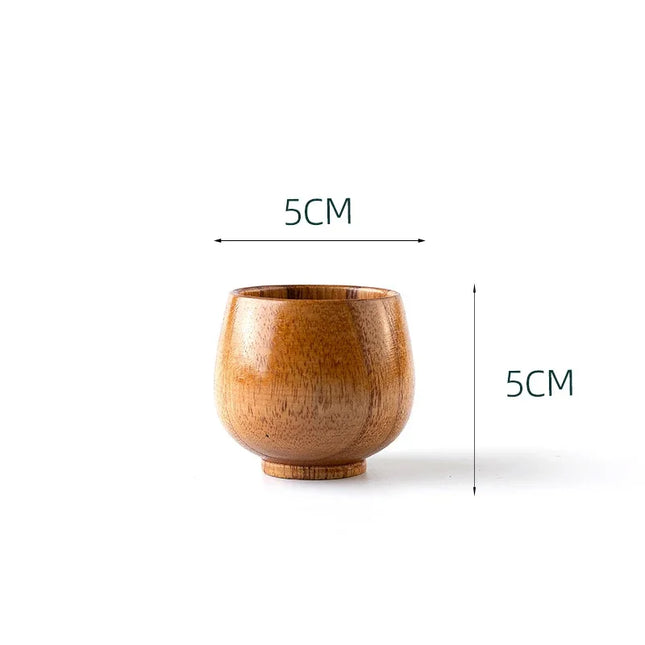 Handmade Wooden Big Belly Cups - Eco-Friendly Drinkware for Beer, Tea & Coffee
