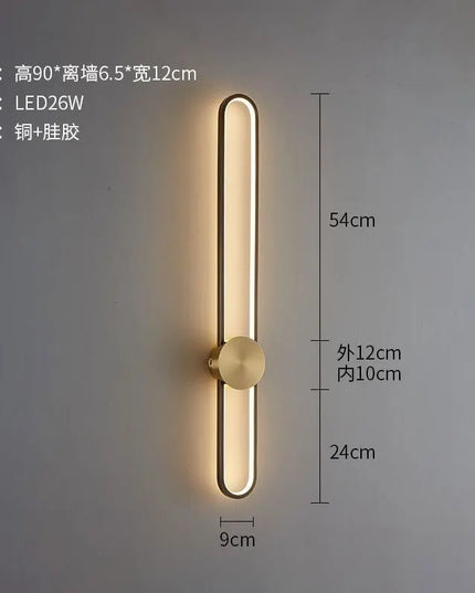 Modern Nordic LED Wall Lamp - Stylish Lighting for Bedroom & Living Room