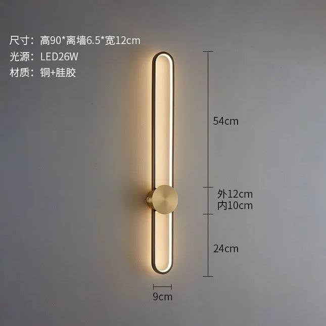 Modern Nordic LED Wall Lamp - Stylish Lighting for Bedroom & Living Room