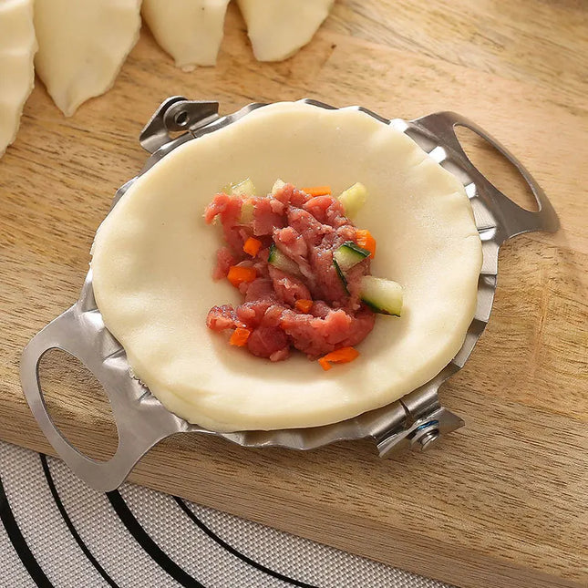 Manual Dumpling Maker - 304 Stainless Steel Jiaozi Device for Easy Cooking