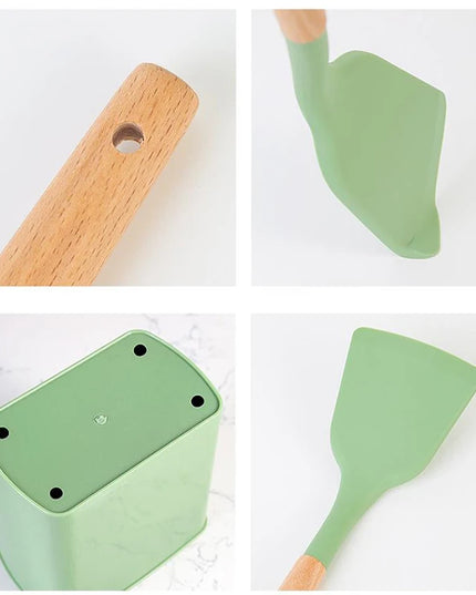 Eco-Friendly Silicone Kitchenware - Non-Stick Spatula & Utensils Set