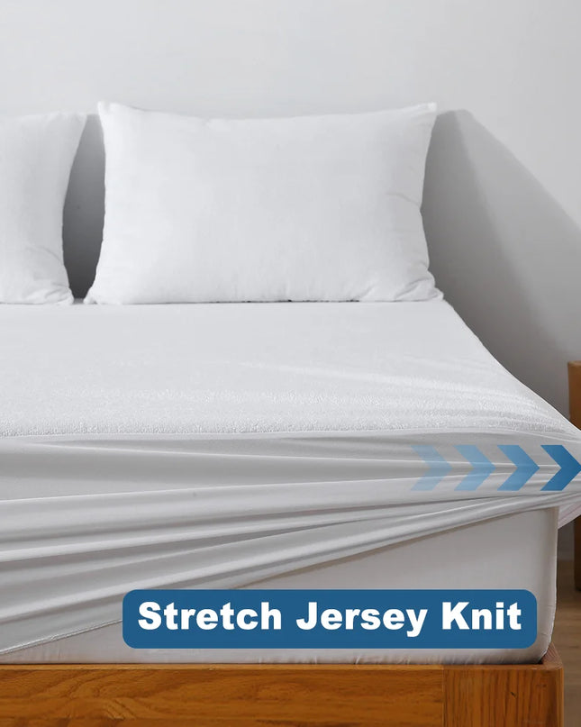 Anqianny Waterproof Terry Fitted Sheet - Soft & Breathable 300TC