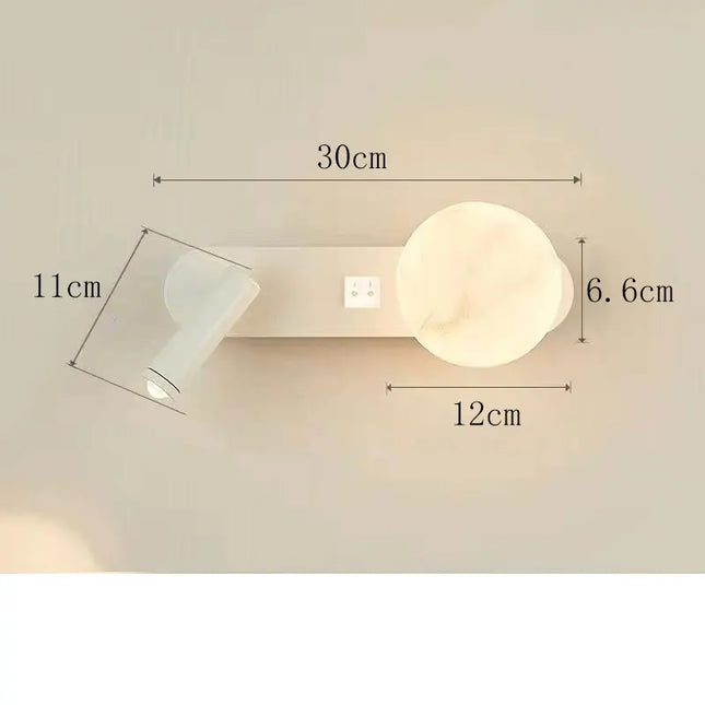 Modern Black & White Wall Lamp - Minimalist Designer Lighting