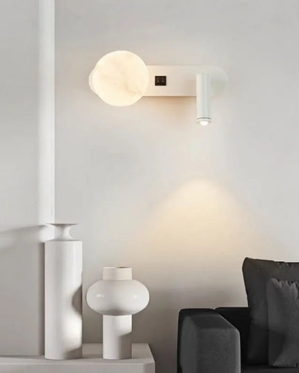 Modern Black & White Wall Lamp - Minimalist Designer Lighting