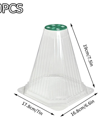 10/20PCS Cone Plant Seedling Protective Cover Nursery Seedling Planting Tent Reusable Anti-Bird Prevents Snail Damage Vegetable