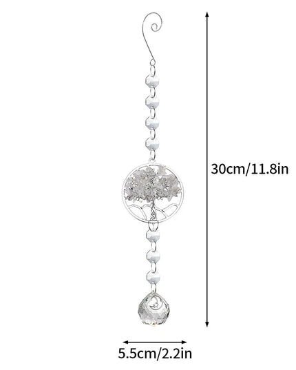 Crystal Sun Catchers Wind Chimes - Rainbow Light Catching Outdoor Decor