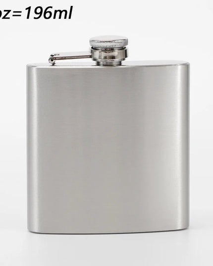 High-Quality Stainless Steel Hip Flask - 1-10 oz Portable Drinkware