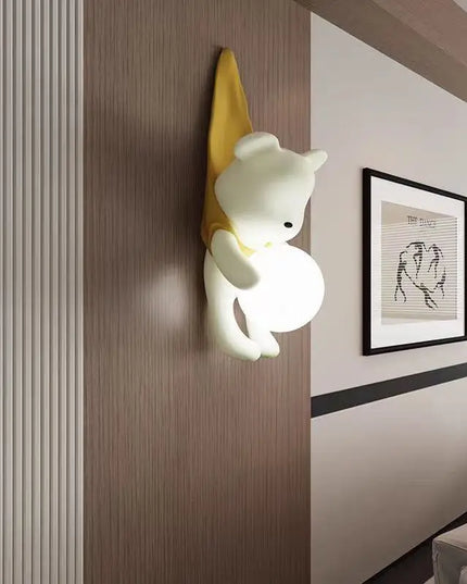 Modern LED Wall Lamp - Pink & Yellow - Dimmable Bedroom Decor