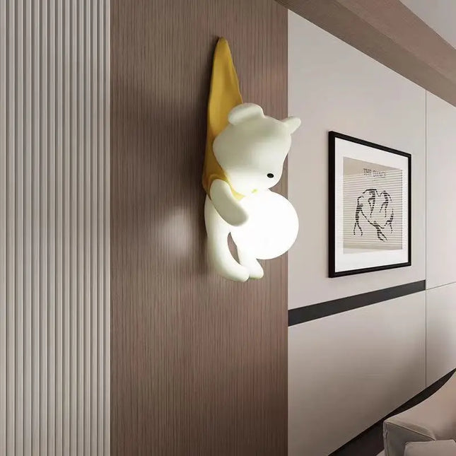 Modern LED Wall Lamp - Pink & Yellow - Dimmable Bedroom Decor
