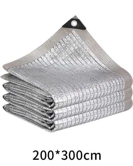 Aluminum Foil Sunshade Net - UV Protection & 90% Heat Reflective Insulation