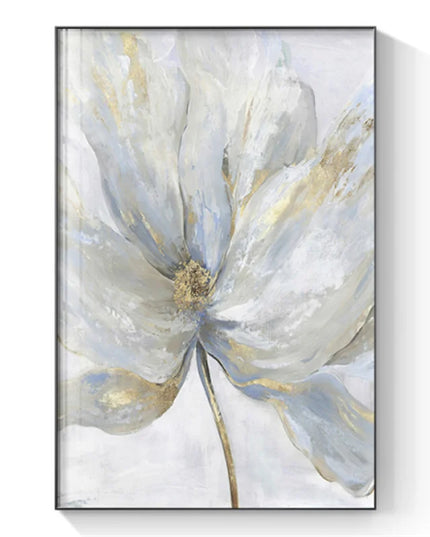 Scandinavian Flower Canvas Print - Abstract Wall Art for Living Room Decor