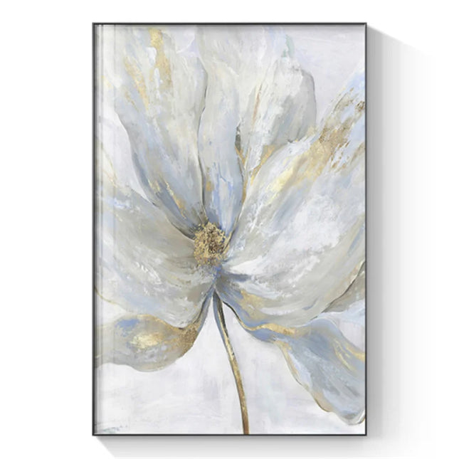Scandinavian Flower Canvas Print - Abstract Wall Art for Living Room Decor