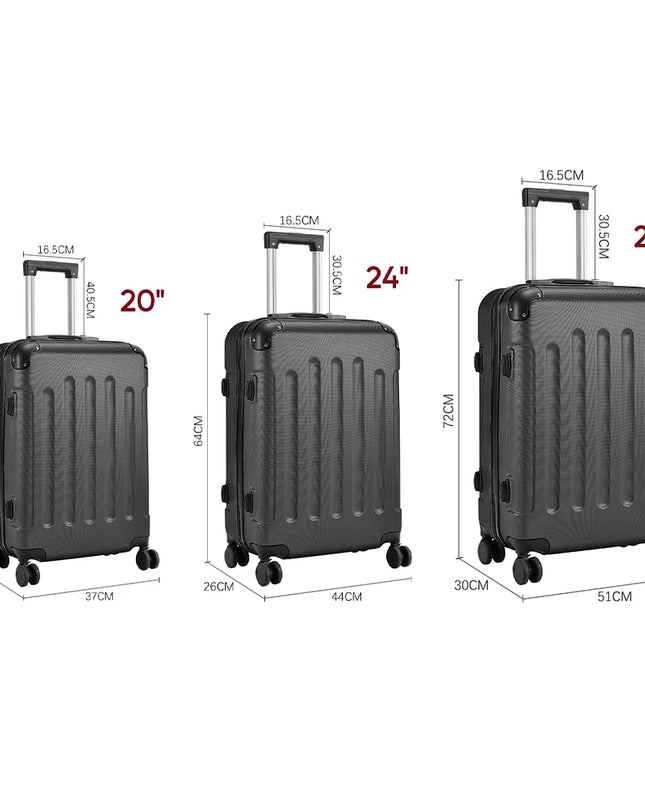 Modishion 20/24/28 Inch Hardshell Spinner Suitcase with Lock