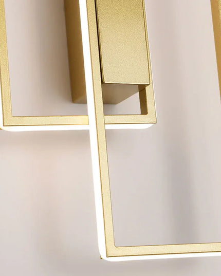 Modern LED Wall Lamp - Black or Gold, Dimmable for Living Room