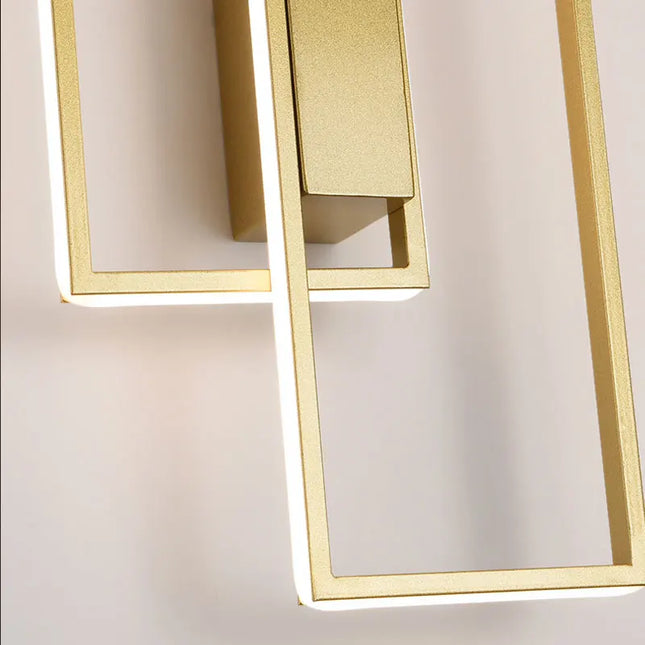 Modern LED Wall Lamp - Black or Gold, Dimmable for Living Room