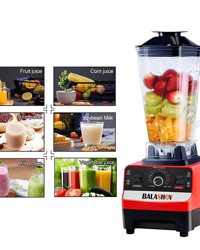 BALASHOV 2000W Heavy Duty Commercial Blender for Smoothies