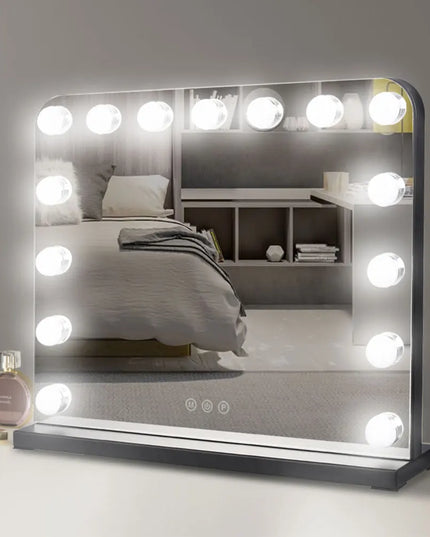 Modishion HD LED Makeup Mirror - 15 Bulbs, 3 Dimming Modes