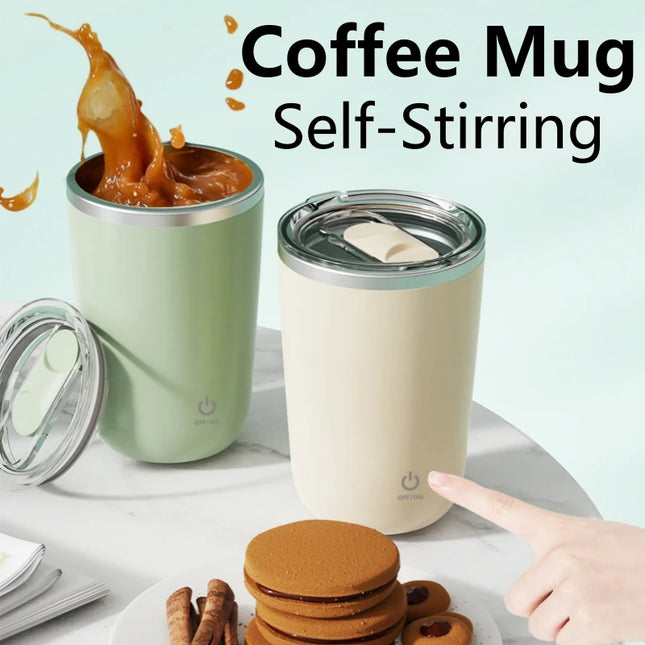 350ml Stainless Steel Self-Stirring Mug